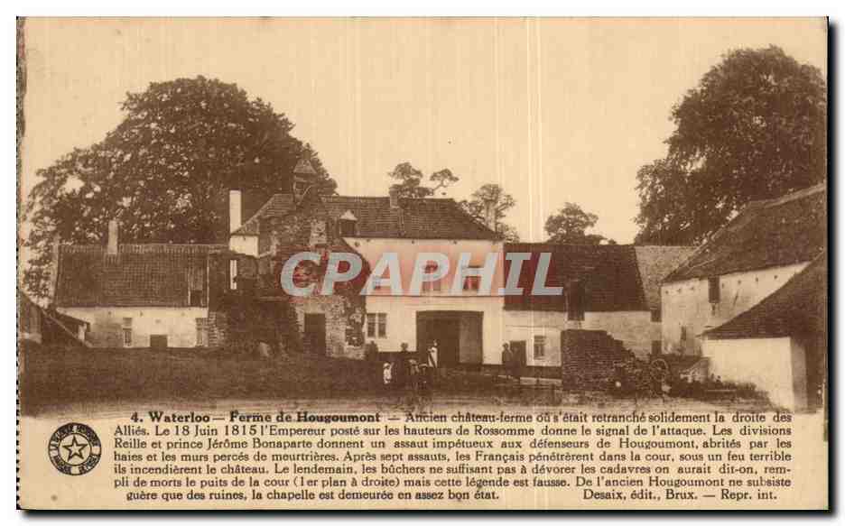 CPA Waterloo Ferme de Hougoumont Ancien Chateau 