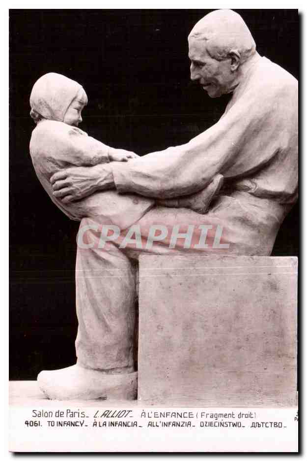 Salon de Paris - L. ALLIOT - À L'ENFANCE (Fragment droit) - 1906