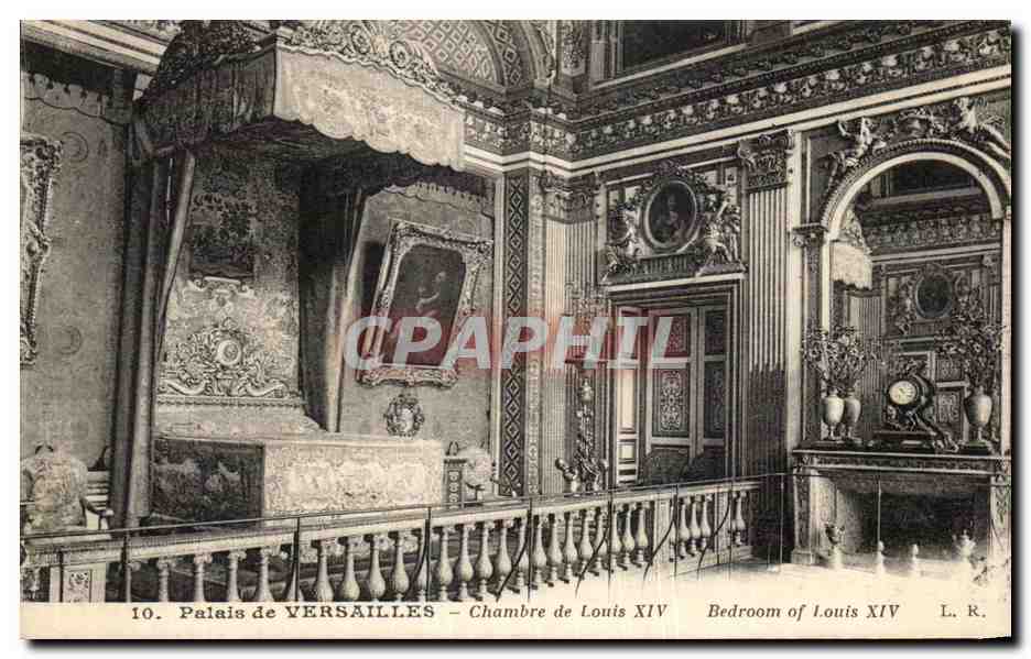CPA Palais de Versailles Chambre de Louis XIV
