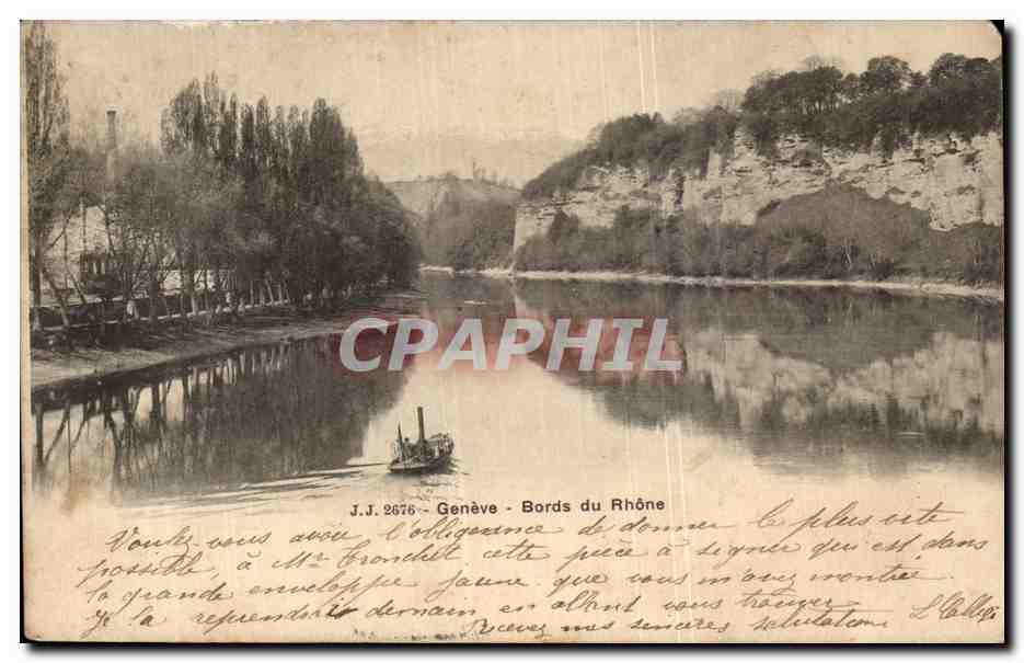 CPA Geneve Bords du Rhone