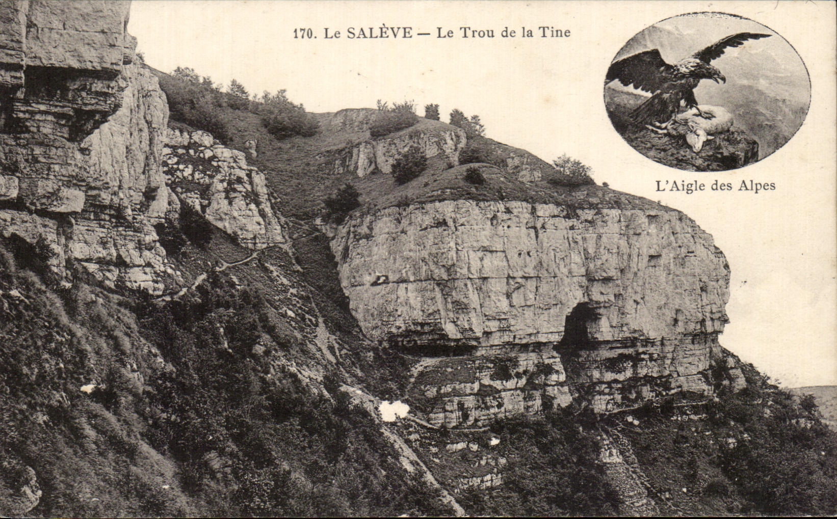 Le SALÈVE — Le Trou de la Tine — L'Aigle des Alpes