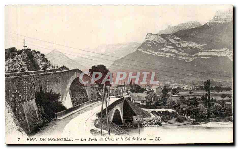 CPA De Grenoble Les Ponts de Claix et le Col de l'Arc