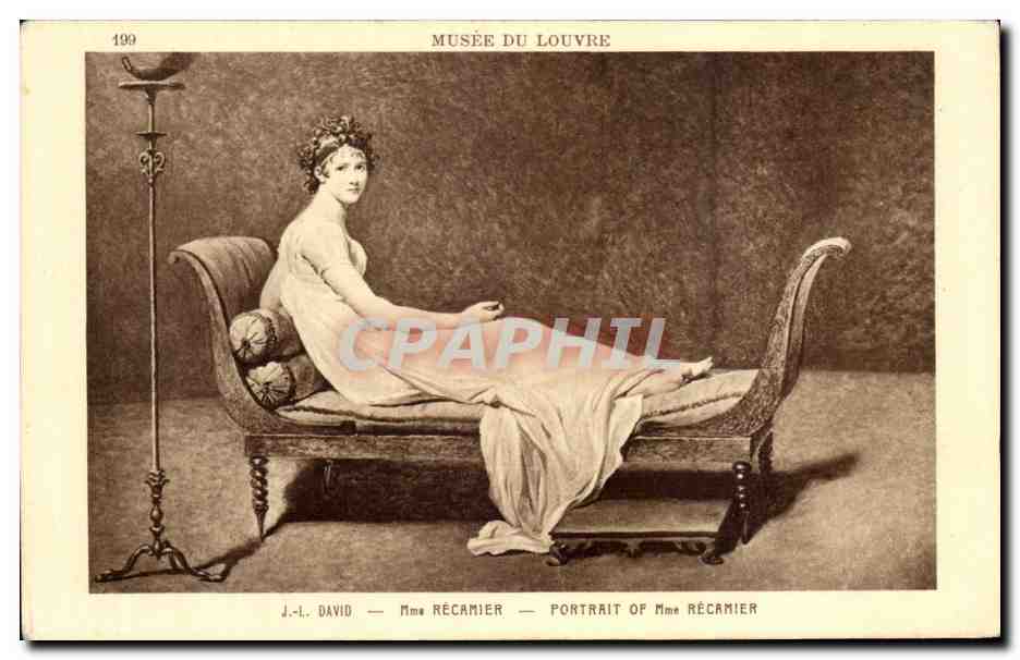 CPA David Mme Recamier Musee du Louvre Paris 