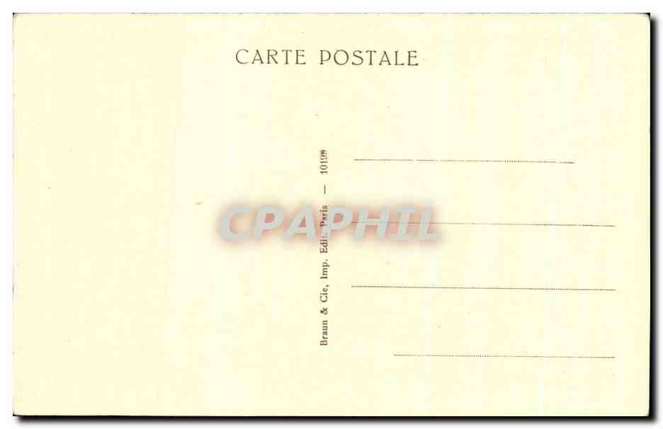 CPA David Mme Recamier Musee du Louvre Paris  — Rückseite