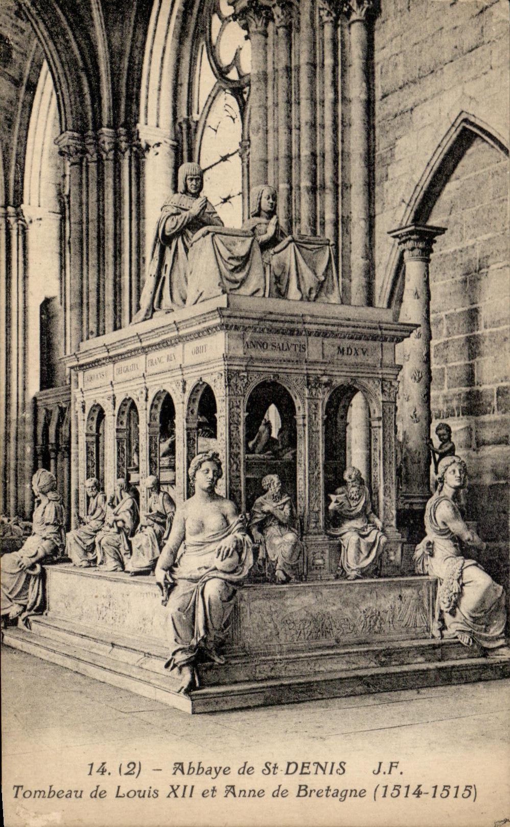 Tombeau de Louis XII et Anne de Bretagne — Abbaye de Saint-Denis — J.F. n°14 (2)