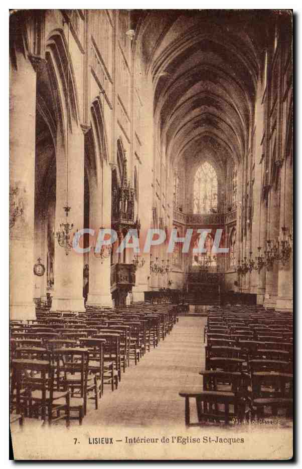 Lisieux — Intérieur de l'Église St-Jacques — Paulin de Chassac