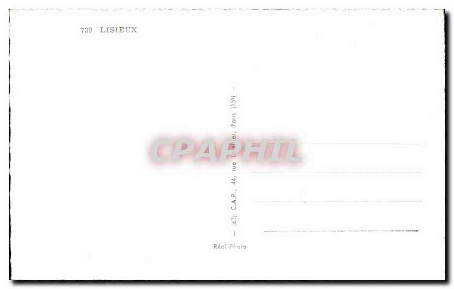 CPA Lisieux  — Verso