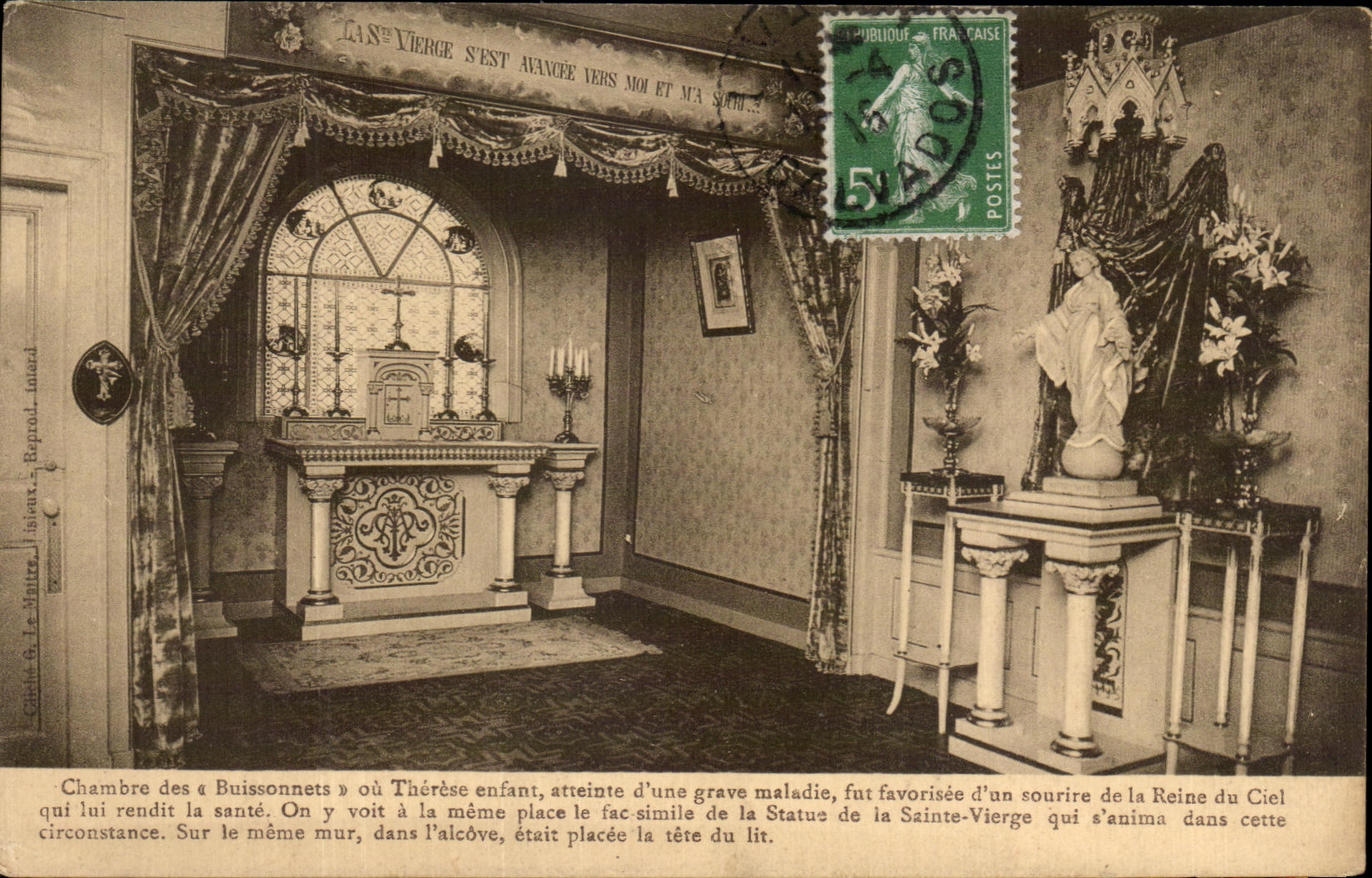 Chambre des Buissonnets — Thérèse de Lisieux — Éditeur : Le Maitre, Repoul, Intard