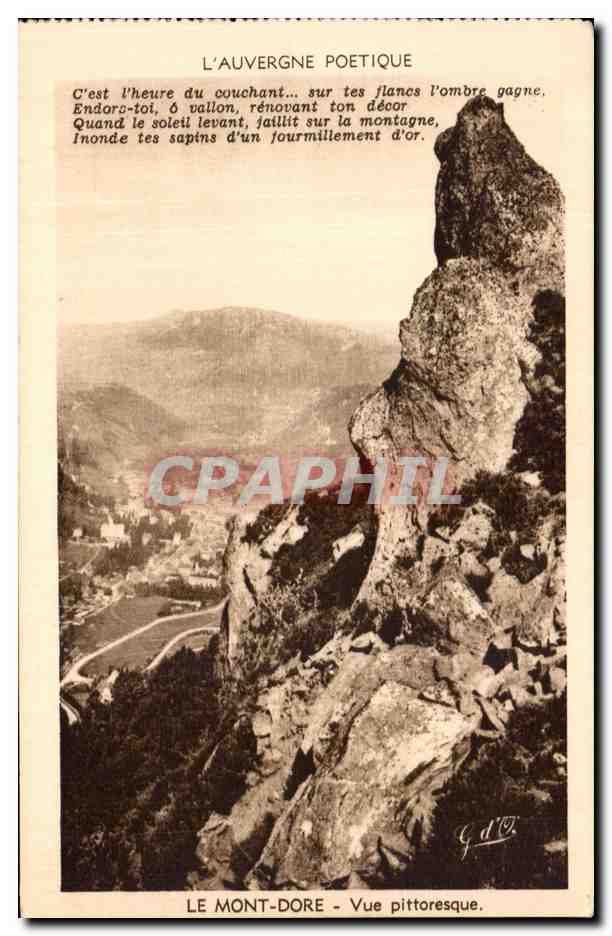 Le Mont-Dore — Vue pittoresque — L'Auvergne Poétique — J. Gouttefangez, éditeur
