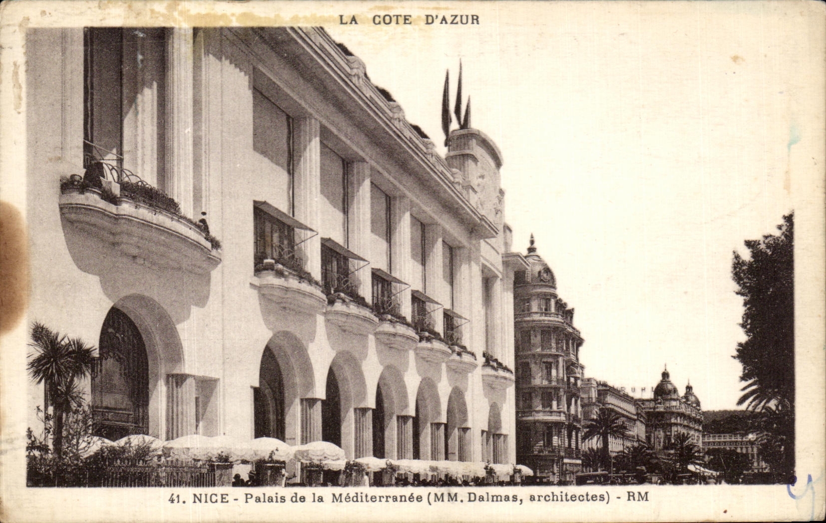 CPA Nice Palais de la Mediterranee 