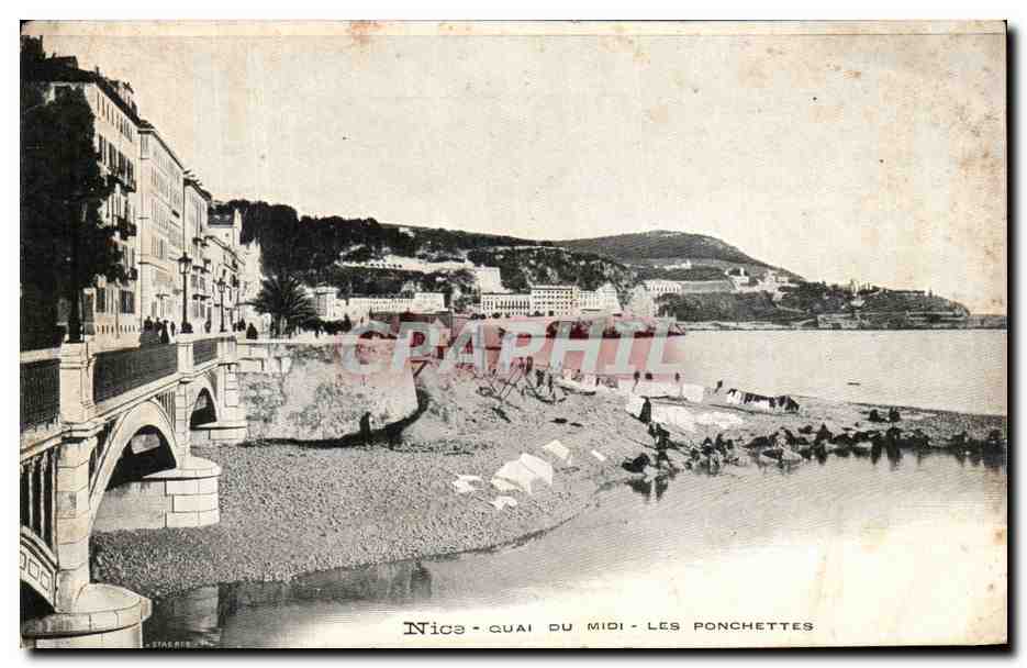CPA Nice Quai Du Midi Les Ponchettes Lavandieres