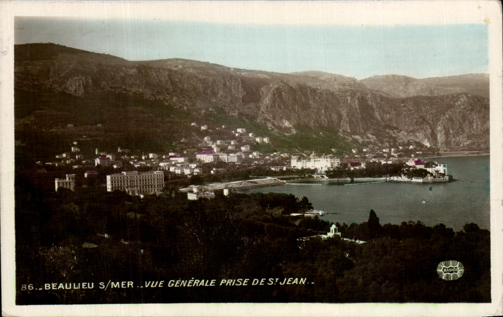 CPA Beaulieu Ser Mer Vue Generale Prise De St Jean