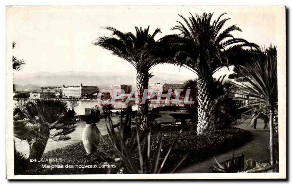 CPA Cannes Vue prise des Nouveaux Jardins