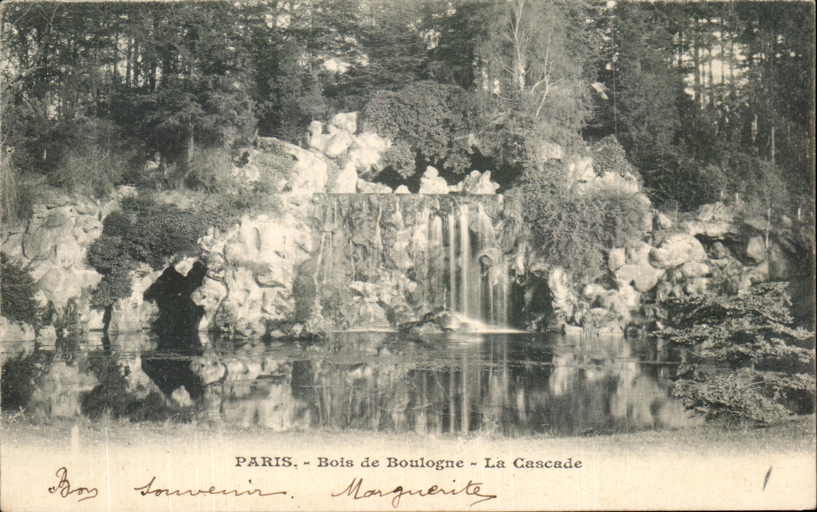 CPA Paris Bois de Boulogne La cascade