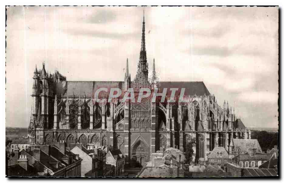 Amiens — La Cathédrale. Élévation Sud — Cliché R. LEIONG, Amiens