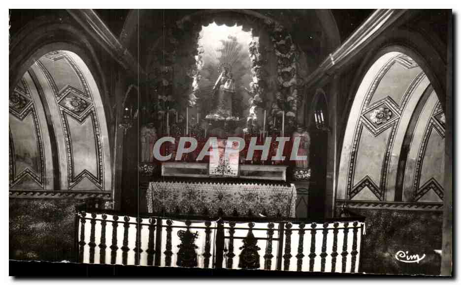 CPA Notre Dame de Lumieres Centre de Pelerinage Interieur de la Crypte