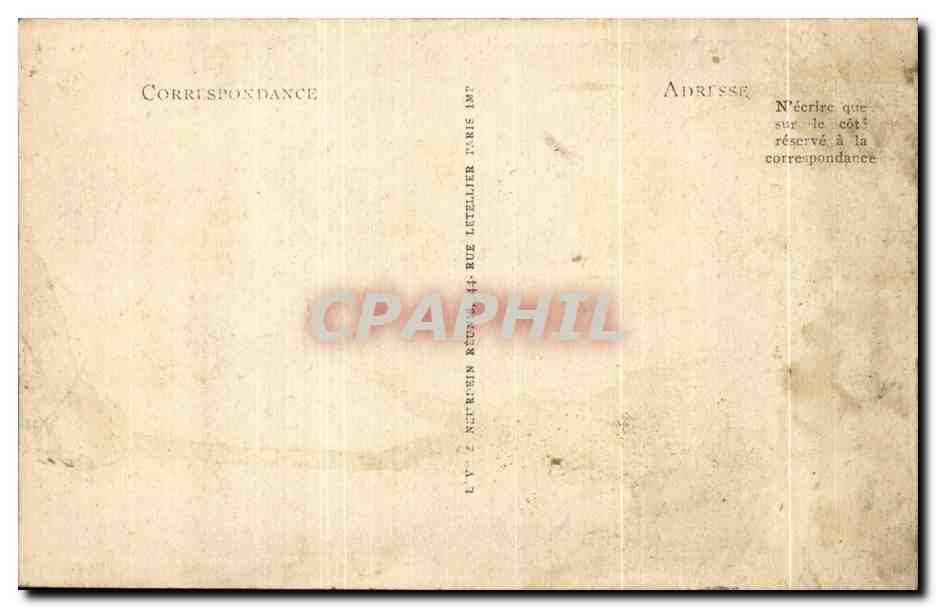 CPA Chatel Guyon Paysans Chez eux Folklore Costume — Verso