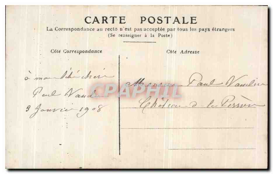 CPA Fantaisie Enfant Fleurs Garcon  — Rückseite