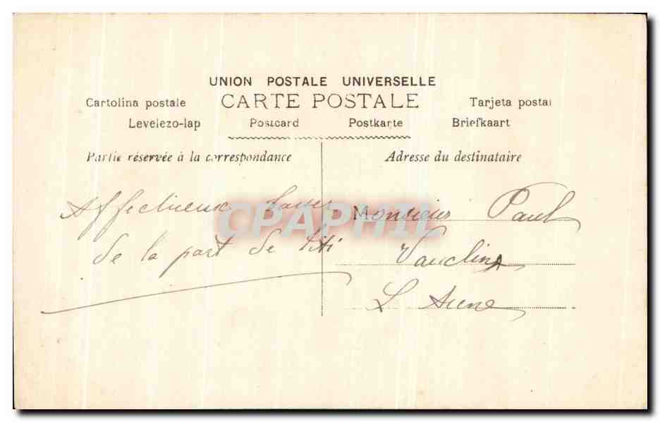 CPA Fantaisie Enfant  — Verso