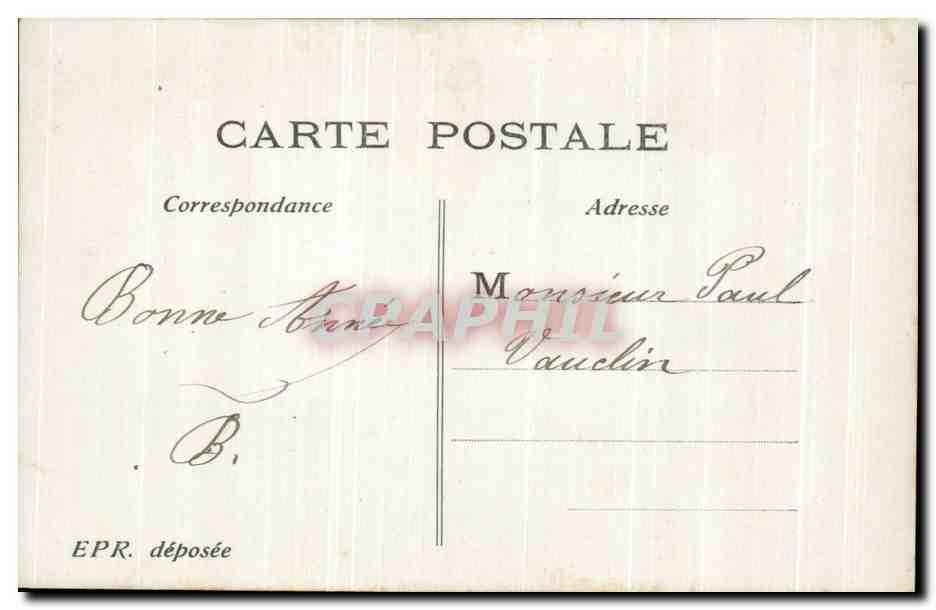 CPA Fantaisie Enfants Luge — Rückseite