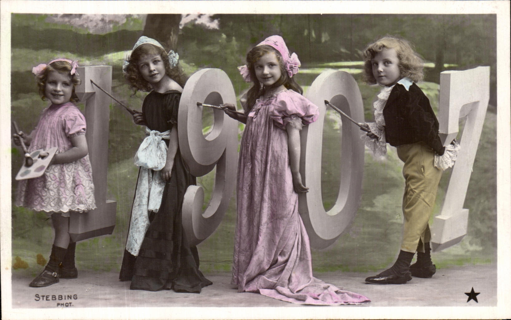 CPA Fantaisie Enfants 1907