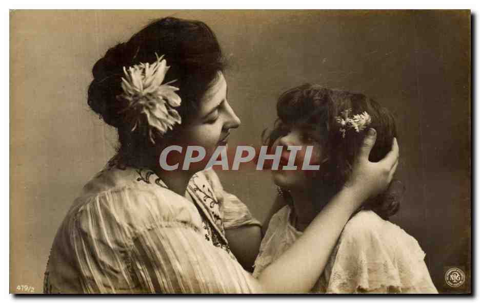 CPA Fantaisie Femme et enfant