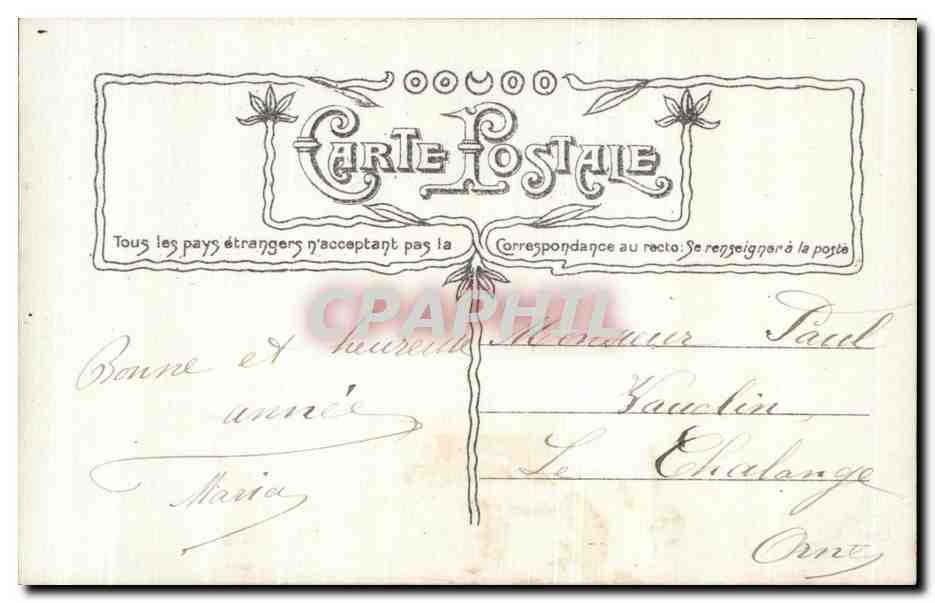 CPA Fantaisie Enfant Garcon  — Rückseite