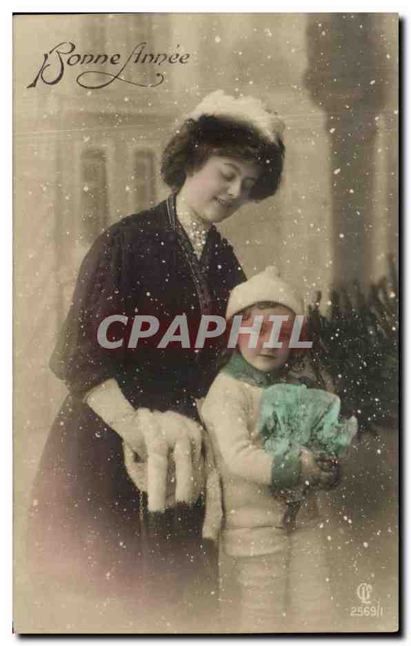 CPA Fantaisie Femme et enfant