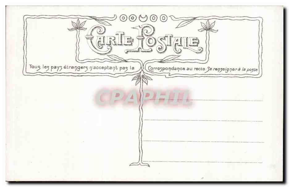 CPA Fantaisie Vieille Femme et enfants — Verso