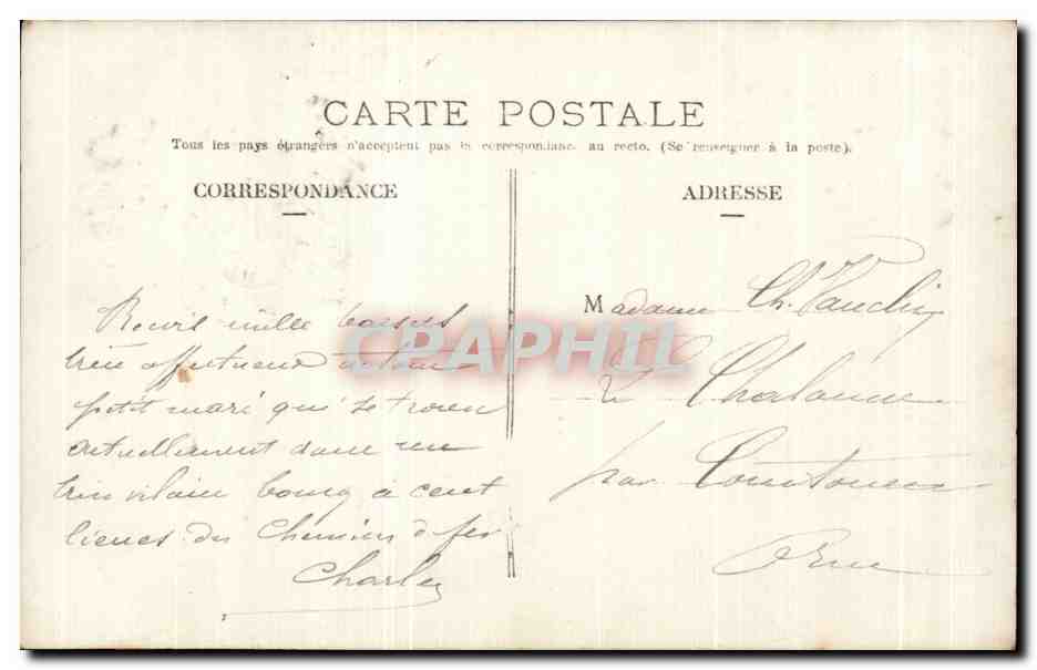 CPA Fantaisie Femme et enfants — Rückseite