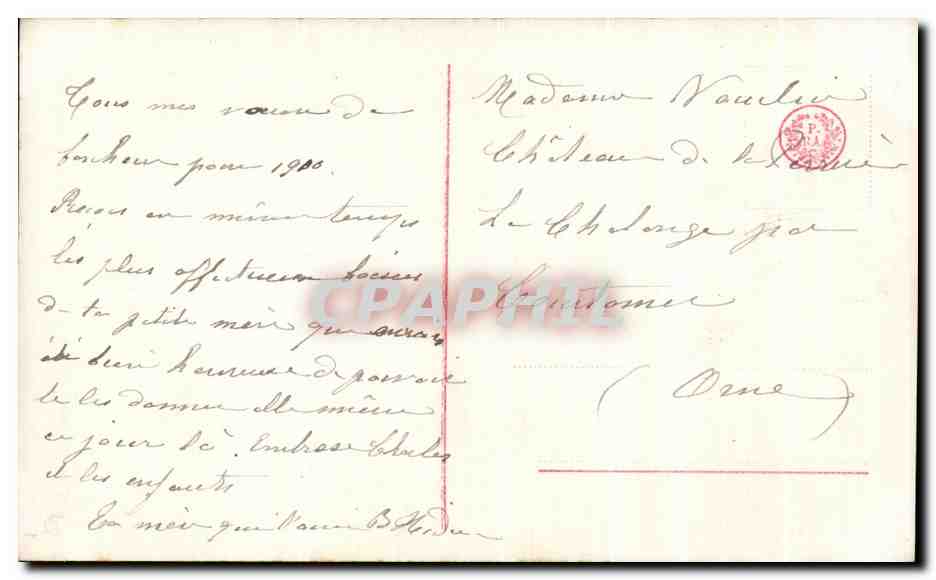CPA Fantaisie Enfant Fille — Rückseite