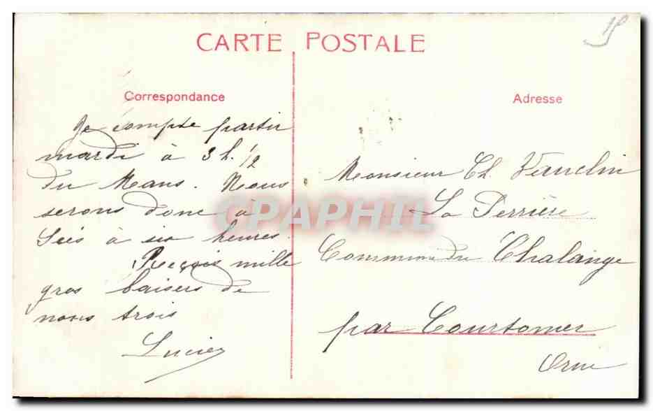 CPA Fantaisie Enfant Fille — Rückseite