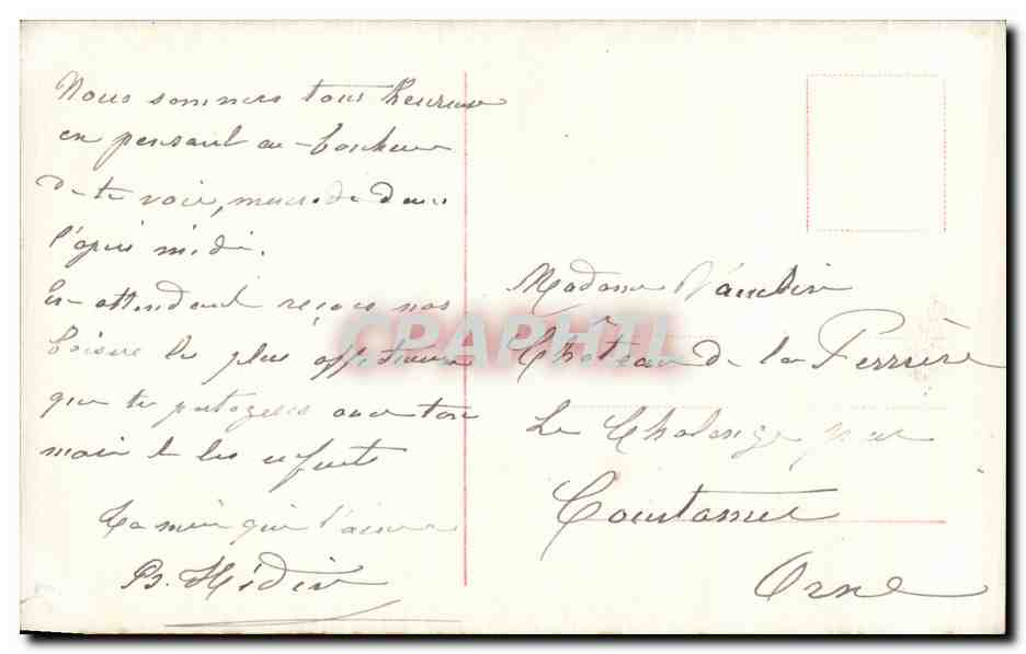 CPA Fantaisie Enfant Fille — Verso