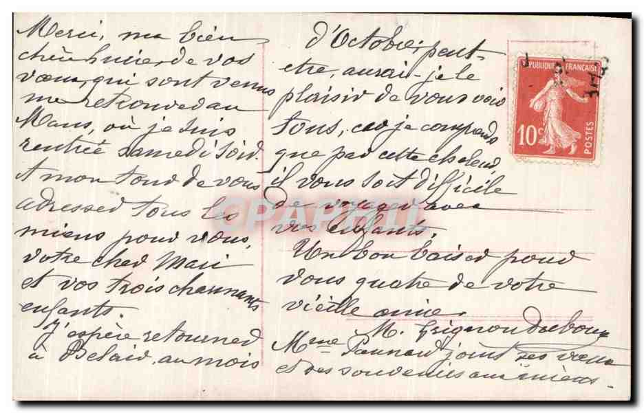 CPA Fantaisie Enfant Fille Ancre  — Rückseite