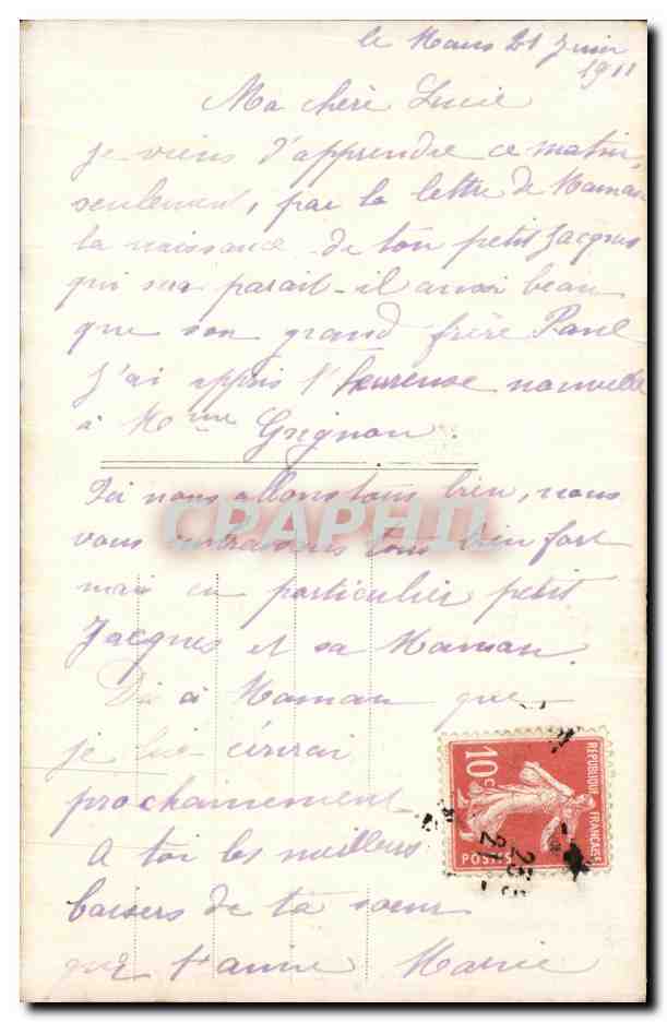 CPA Fantaisie Femme et bebe enfant — Rückseite