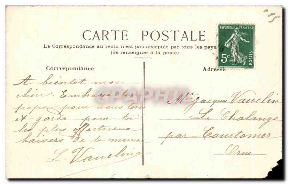 CPA Fantaisie Femme et moutons — Rückseite