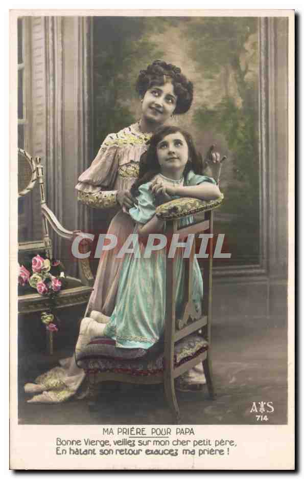CPA Fantaisie Femme et enfant