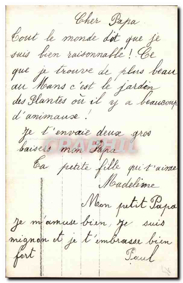 CPA Fantaisie Enfant  — Verso