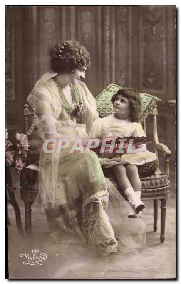 Femme et enfant — scène intime — Myrka, n° 106