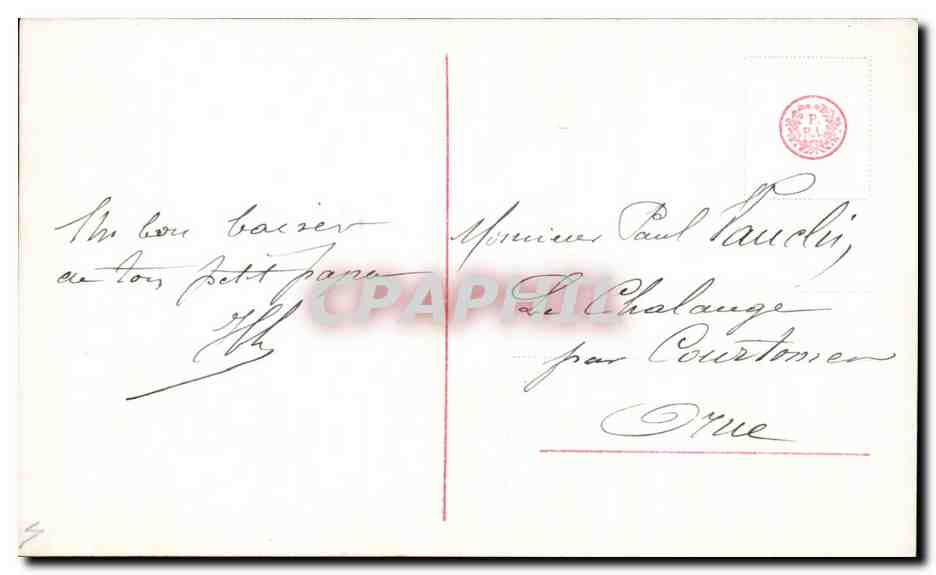 CPA Fantaisie Enfant Fille  — Rückseite