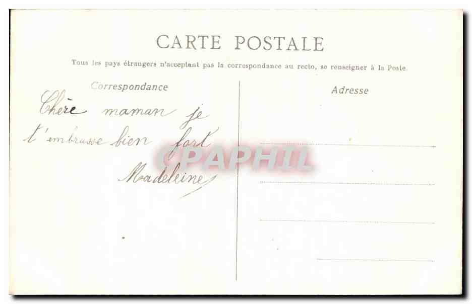 CPA Fantaisie Dessin a la main Chevre Mouton Cheval — Rückseite