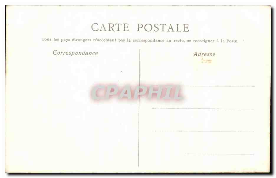 CPA Fantaisie Dessin a la main Poule Cheval  — Rückseite
