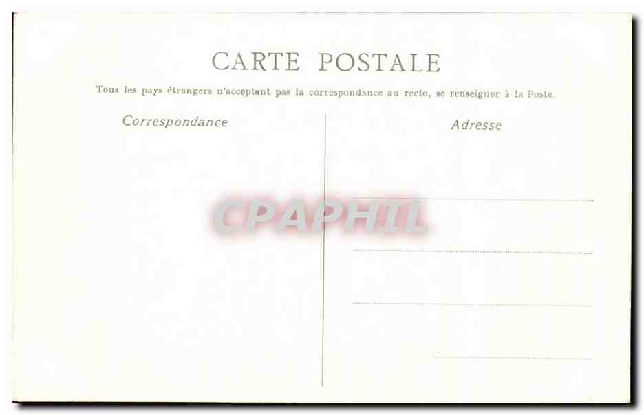 CPA Fantaisie Dessin a la main Paysage  — Rückseite