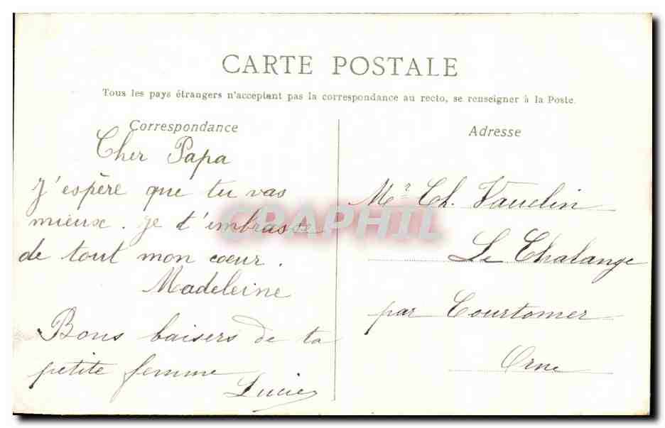 CPA Fantaisie Dessin a la main Moutons Chevre Vache  — Rückseite