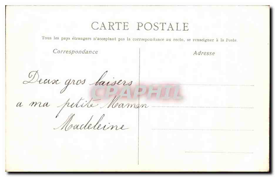 CPA Fantaisie Dessin a la main Poules Chien — Rückseite