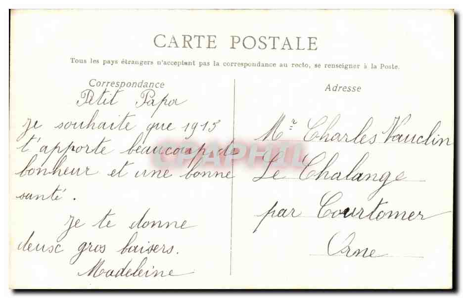 CPA Fantaisie Dessin a la main Vaches Moutons  — Rückseite