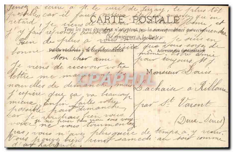 CPA Fantaisie Femme  — Rückseite
