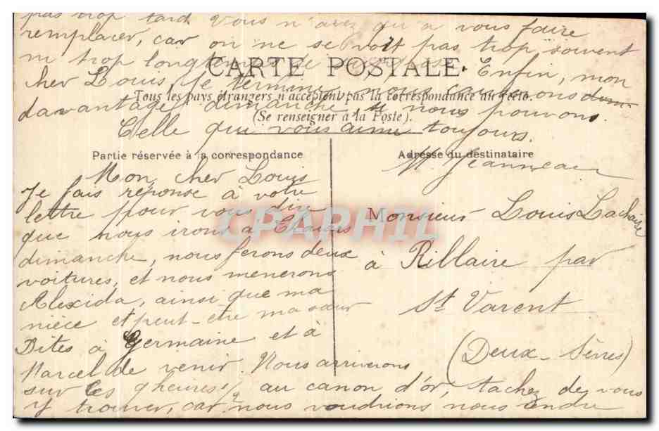 CPA Fantaisie Femme  — Rückseite