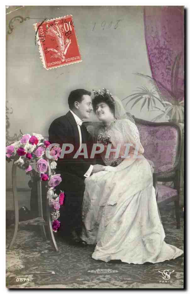 CPA Fantaisie Femme Mariage