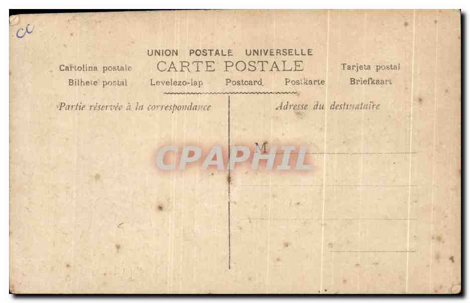 CPA Fantaisie Femme  — Rückseite